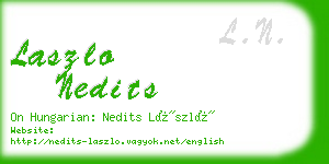 laszlo nedits business card